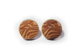 Ohrstecker "Zebra" aus Holz -