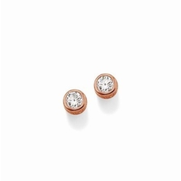 Thomas Sabo Glam & Soul Ohrstecker Silber rosévergoldet mit weißem Zirkonia 6 mm H1663-416-14 -